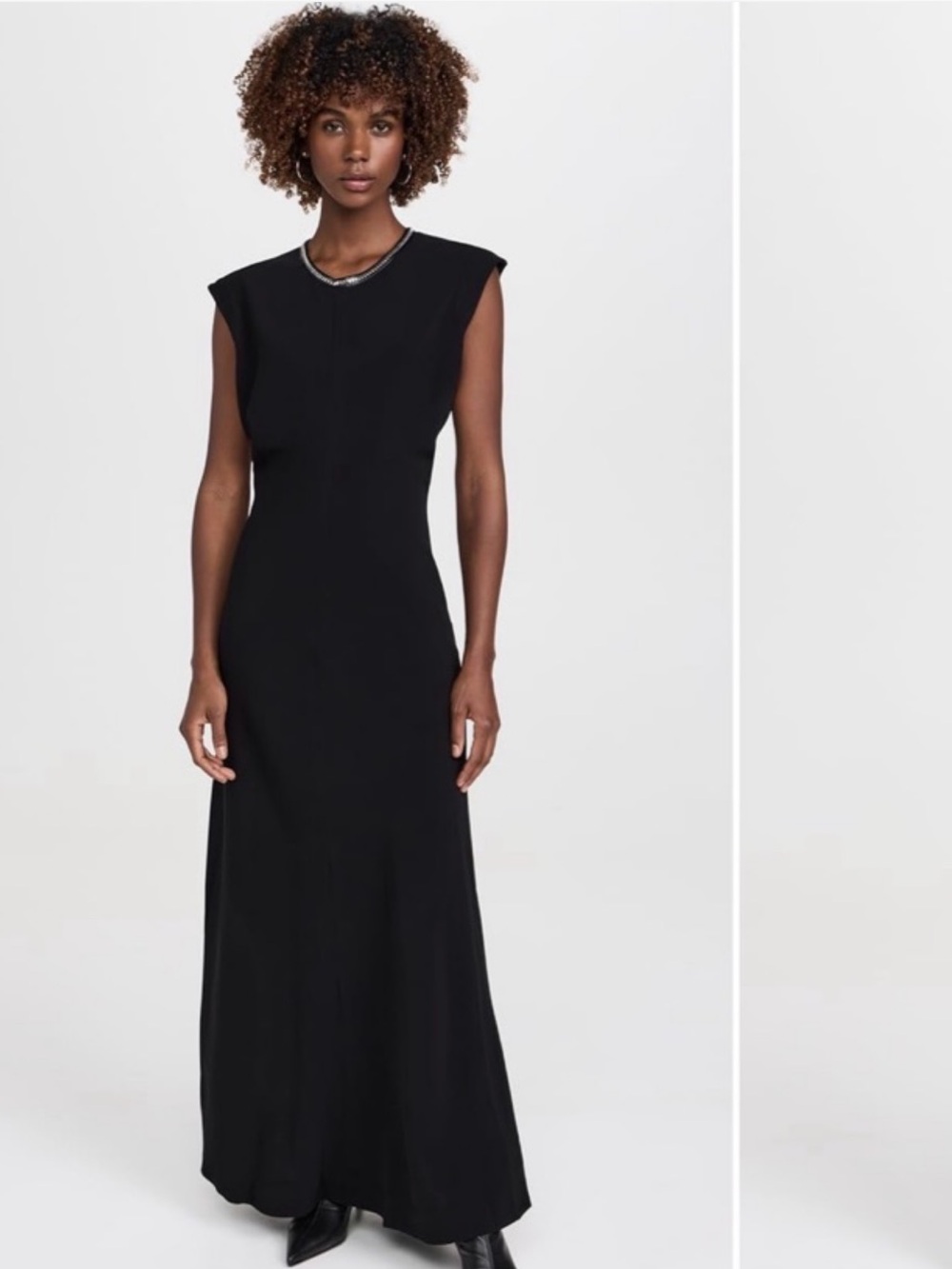 rag & bone Black Sleeveless Maxi Gown